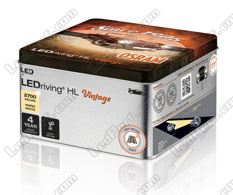 Verpackungs-Seitenansicht der LED-Lampen H19 Osram LEDriving® HL Vintage - 64193DWVNT-2MB