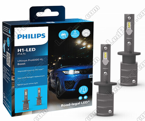 Ampoules LED H1 Philips ULTINON Pro6000 BOOST Homologuées - 11258U60BX2