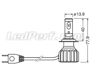 Kit Ampoules H7 LED Osram Night Breaker GEN2 Homologuées - 64210DWNBG2