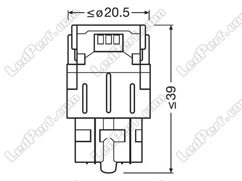 Ampoules LED W21/5W Osram LEDriving® SL White 6000K - W3x16q