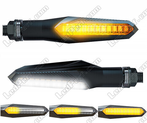 Clignotants dynamiques LED 2 en 1 avec feux de jour intégrés pour Derbi GPR 125 (2009 - 2015)