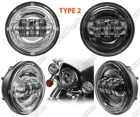 Optiques LED pour phares additionnels de Indian Motorcycle Chief classic / standard 1720 (2009 - 2013)