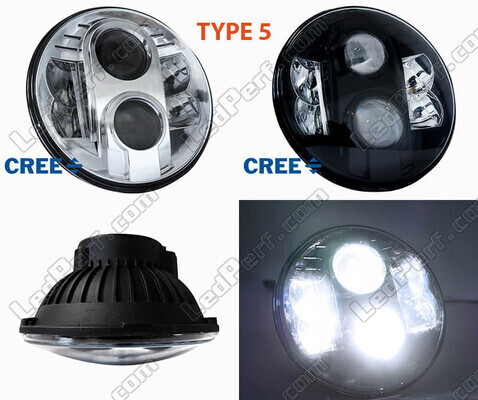 Phare LED Moto Type 5 Royal Enfield Bullet electra X 500 (2004 - 2008)