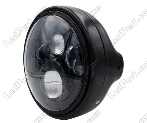 Exemple de Phare et optique LED noirs pour Suzuki Intruder 800 (1992 - 2003)