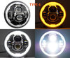 Phare à LED pour Yamaha XVS 1300 Midnight Star - Optique moto rond homologué