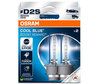 Ampoules Xénon D2S Osram Xenarc Cool Blue Boost 7000K ref: 66240CBB-2HB dans packaging de 2 ampoules