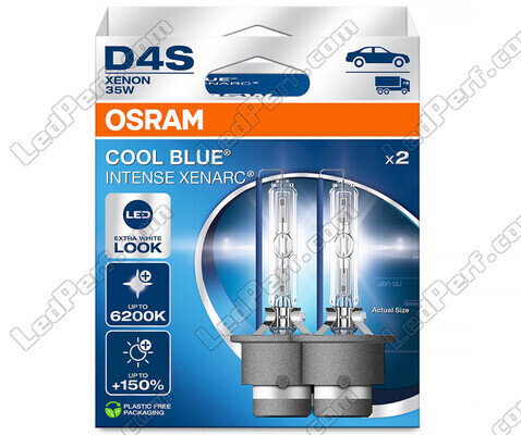 Paire d'Ampoules Xénon D4S Osram Xenarc Cool Blue Intense 6200K dans son emballage - 66440CBN-2HB