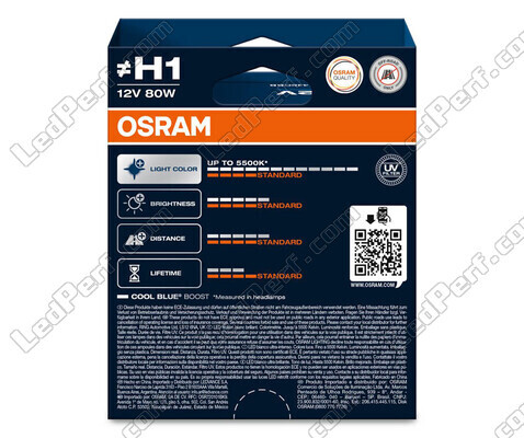 Pack de 2 Ampoules H1 Osram Cool Blue Boost - 5 500K - 62150CBB-2HB