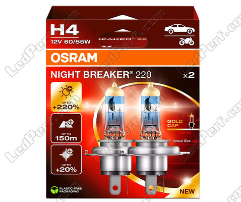 Ampoules H4 OSRAM Night Breaker® 220 - 64193NB220-2HB -Duo Box