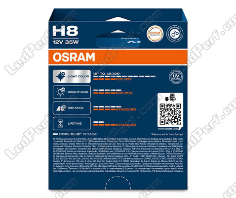 Paire d'ampoules H8 Osram Cool Blue Intense - 64212CBN-2HB