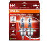 Packung mit 2 Lampen H4 Osram Night Breaker Laser + 150% - 64193NL-2HB